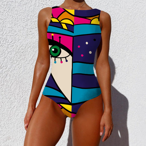 Buy Online Premium Quality and Stylish ONE-PIECE SWIMSUIT - Thong Swimsuit - Abstract Designer Swimsuit - Women Clothing - Plus Size Sexy Swimsuit - Swimsuit Women - ShBang.co