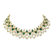 Hana Necklace & Earring Set Green V3
