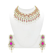 Hana Necklace & Earring Set Pink V2