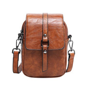 Buy Online Premium Quality and Stylish Mini Retro Leather Multifunction Crossbody Bag, Trendy Crossbody Bag, Brown Leather Bag, Black Leather Bag, Everyday Bag, Leather Bag - ShBang.co