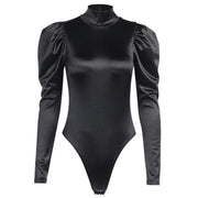 Buy Online Premium Quality and Stylish New Release Solid Black Turtleneck Longsleeve with back zipper Bodysuit - ShBang.co