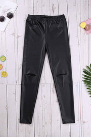 Buy Online Premium Quality and Stylish New Arrival Female Skinny Fit Sexy Faux Leather Cut Pants Trouser - ShBang.co