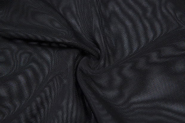 Buy Online Premium Quality and Stylish SHEER BODYSUIT - Mesh Bodysuit - See Through Bodysuit - Fishnet Velvet Geometric Long Sleeves Mesh - Sexy Sheer Bodysuit Woman Clothing - ShBang.co