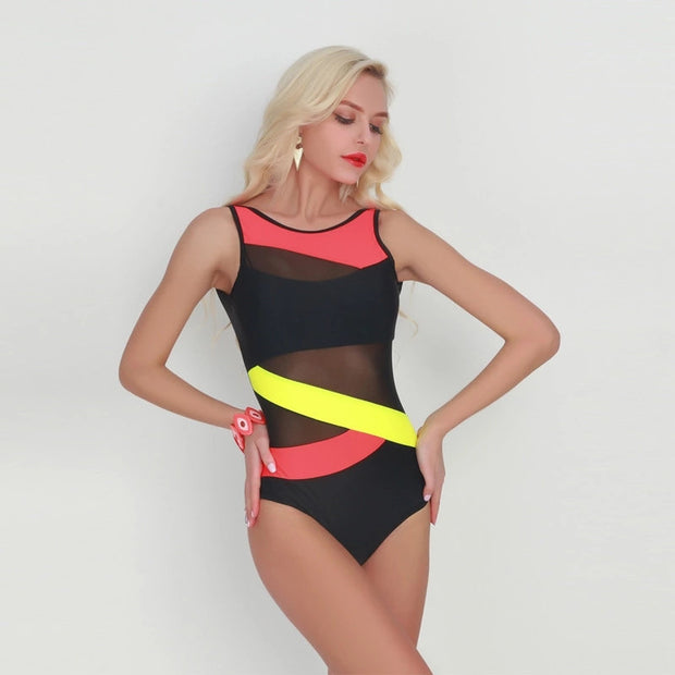 Buy Online Premium Quality and Stylish ONE-PIECE SWIMSUIT - Thong Swimsuit - Black Orange  Stripe Designer Swimsuit - Women Clothing - Plus Size Sexy Swimsuit - Swimsuit Women - ShBang.co