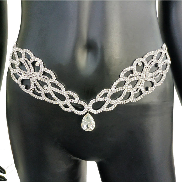 Rhinestone Bra Body Chain Jewelry Crystal Body Chain Necklace Luxury  Rhinestone Non Piercing Nipple Body Chain Bra for Women Nightclub Party