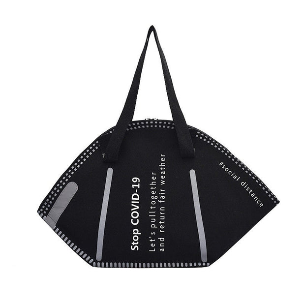 COVID MASK Bag - Tote Bag - Hand Made Hand Bag - Trendy Bag - Spacious Bag - Shopping Bag - Shoulder Bag - Market Bags - Crossbody Bag SHBANG.CO