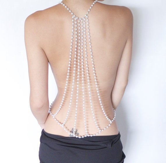 Multi-layer Pearl Body Chain