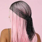 Headband - New Fashion Shiny Crystal Headband Scarf Mesh Ventilation Hair Kerchief Girl Hair Hat www.shbang.co SHBANG