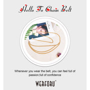 Metal Waist Chain - Stylish Chain Belt - Women Waist Chain Belt - Fashion Body Waist Chain - Women Belt Chain - Multilayer Body Belly Chain