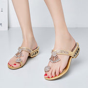 luxury New Rhinestone Fenced-Toe Women Gold or Silver Sandals Trendy Heel Sandals for Ladies www.shbang.co