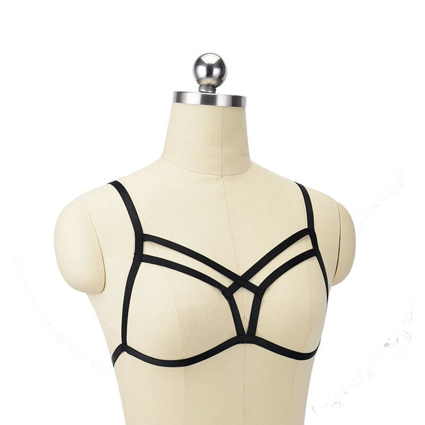  Exotic Trendy Apparel Hollow out harness bra Bedtime Women Bralette sexy Lingerie www.shbang.co shop at SHBANG follow us shbang,co