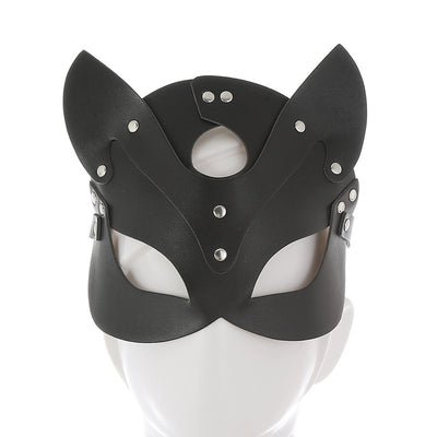 Leather Foxy Face Mask