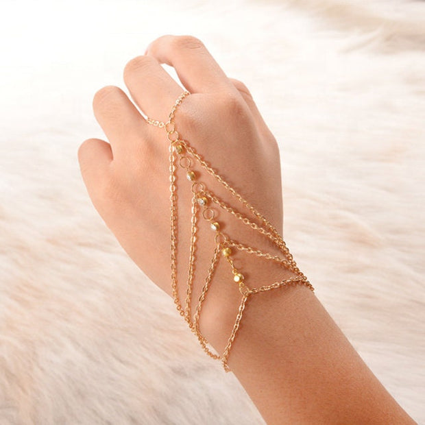 Finger Rings Hand Harness Bracelet