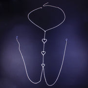 Crystal Rhinestone Nipple Bra Body Chain