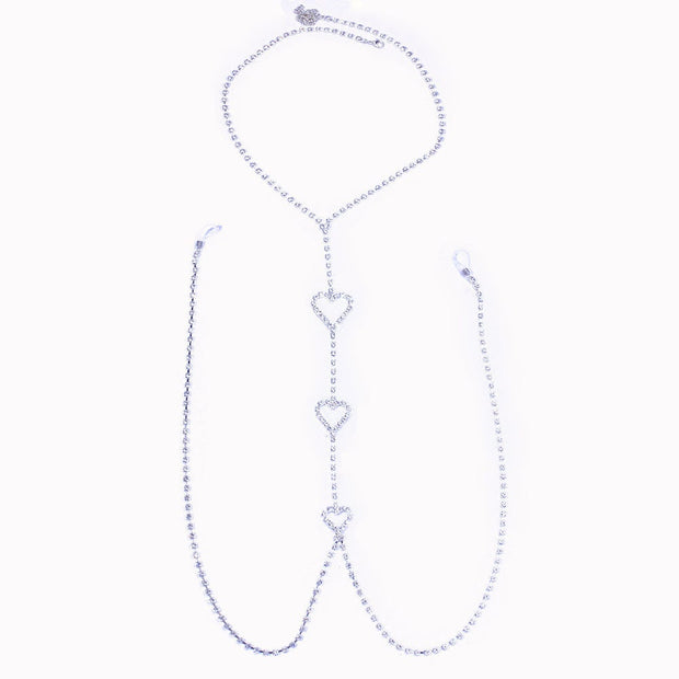 Crystal Rhinestone Nipple Bra Body Chain