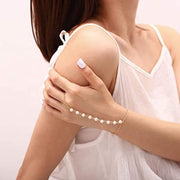 Pearl Finger  Hand Chain Bracelets