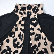 Women's Leopard Print Bodycon Dress
