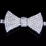 Products Trendy Rhinestone Bow Choker Necklace Choker Chain Jewelry for Women Bling Crystal clavicle Chain ShBang.co